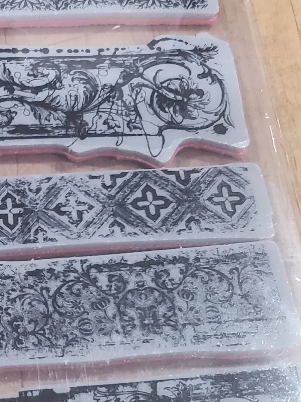 Tim Holtz Stampers Anonymous Cling Stamps Eclectic Edges 7 x 8.5 